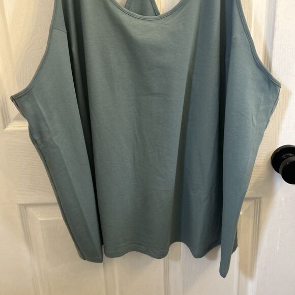 NWT All In Motion Women’s Plus 3X Green Racerback Tank Top Sleeveless Active - Picture 6 of 16